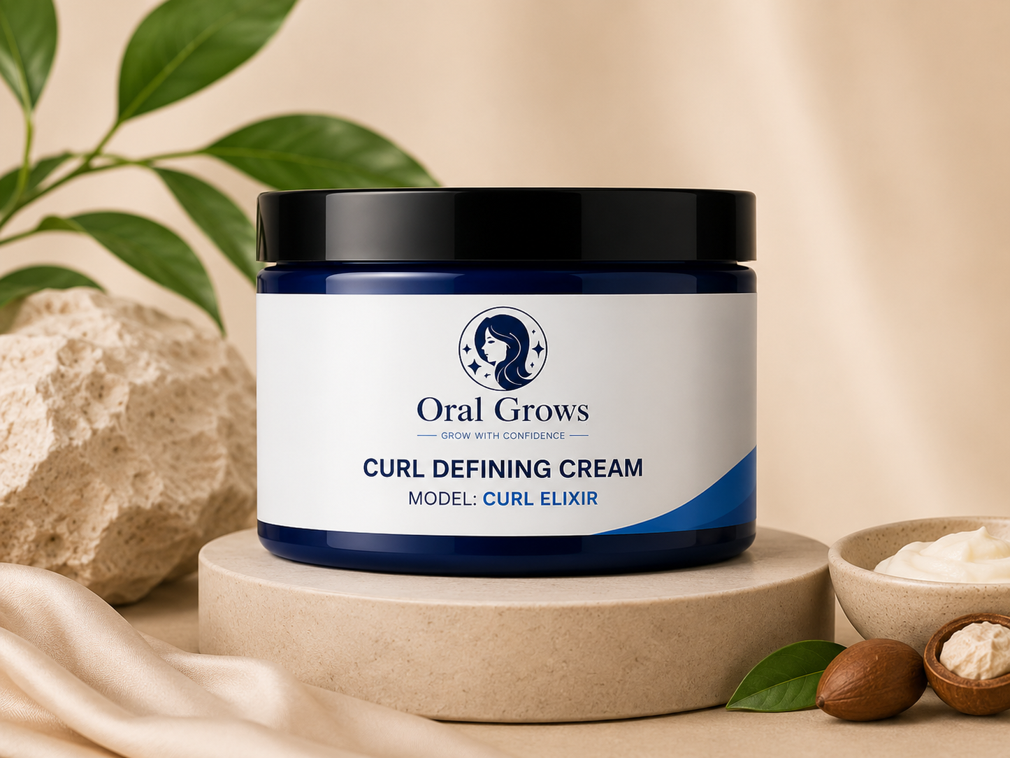 Oral Grows Curl Elixir™ Curl Defining Cream