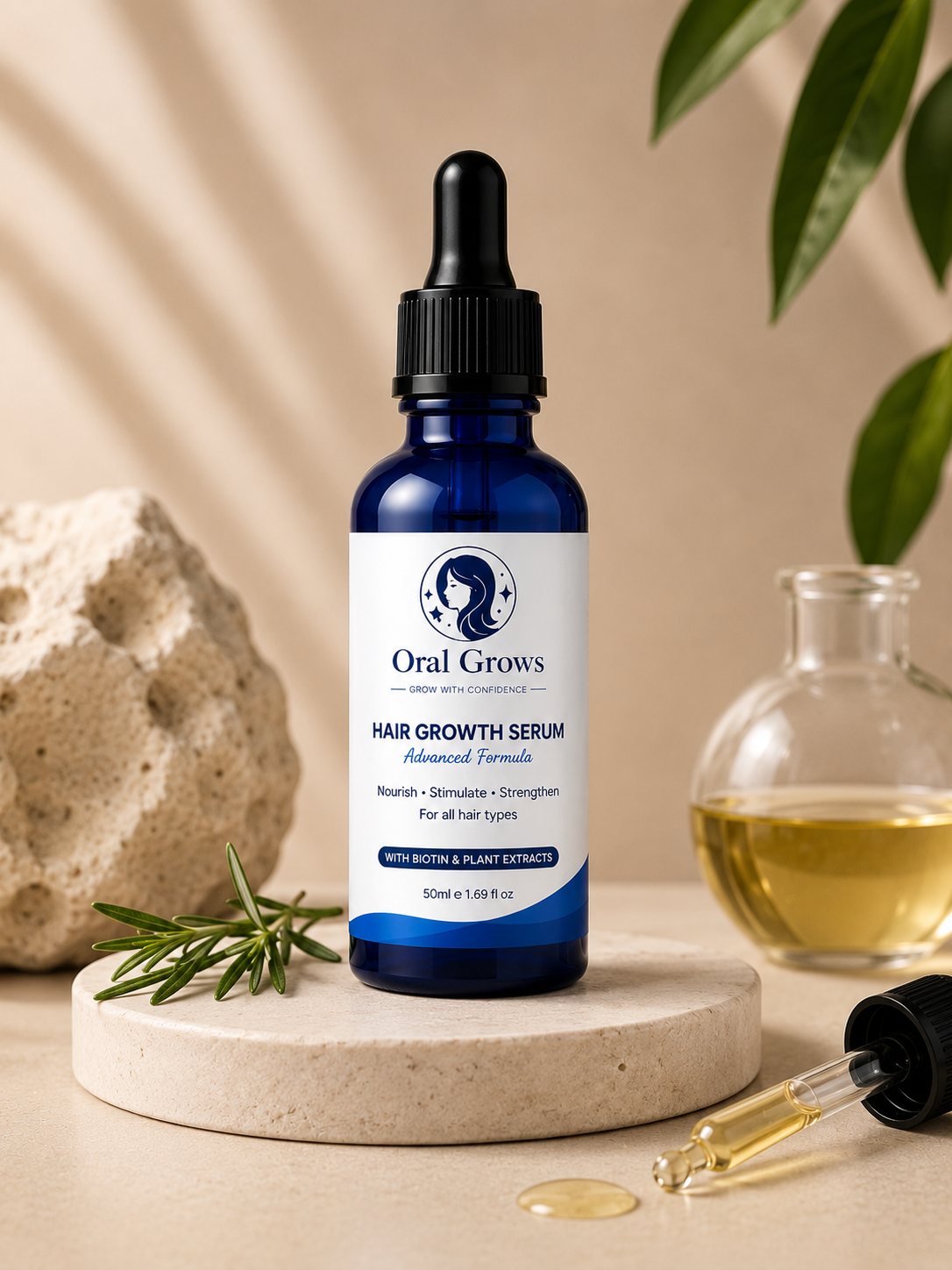 Oral Grows™ Follicle Boost Hair Growth Serum – Advanced Botanical Formula (50ml)